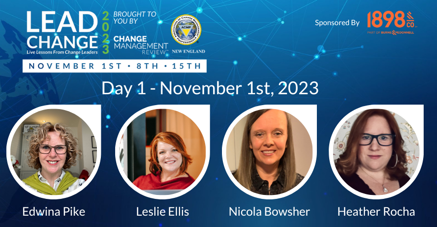 Knowing the opportunity to claim your early-bird, all-access pricing ends tomorrow (Friday) at 5pm Eastern, as the last few seats fill for Lead Change 2023 are you ready for powerful live lessons from change leaders?

changemanagementevents.com/leadchange2023/