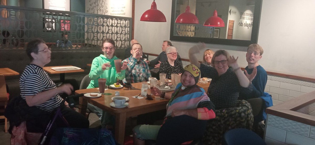 So, our group are trying out all the cafes in town - what a GREAT plan! 😸🫖🧁☕ We now hold 'Coffee & Cake' once a month on a Saturday morning.  It has proved to be popular and a good way to catch up with people. Excellent news! 💕💕💕 #thepeoplehive #learningdisabilityawareness