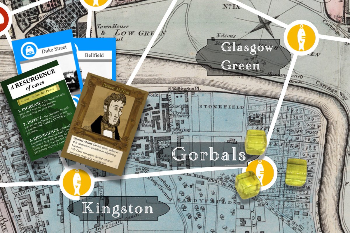 On Sat 4 Nov for #ESRCFestival @UofGlasgow, @coyer_megan and I will be running a playtest at of our adaptation of @MattLeacock Pandemic boardgame based on the 1832 cholera outbreak in Glasgow. Sign up here to come along and join in: tiny.cc/6ewcvz
@RCPSGheritage
