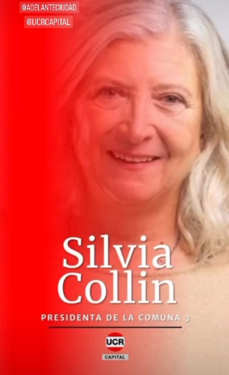 ACiudad7's tweet photo. UCR-ADELANTE CIUDAD
Radicalismo de la COMUNA 7🇵🇱Felicitaciones @silvia_collin presidenta de la Junta Comunal 3
@AdelanteCiudad https://t.co/58NU5ooA1X