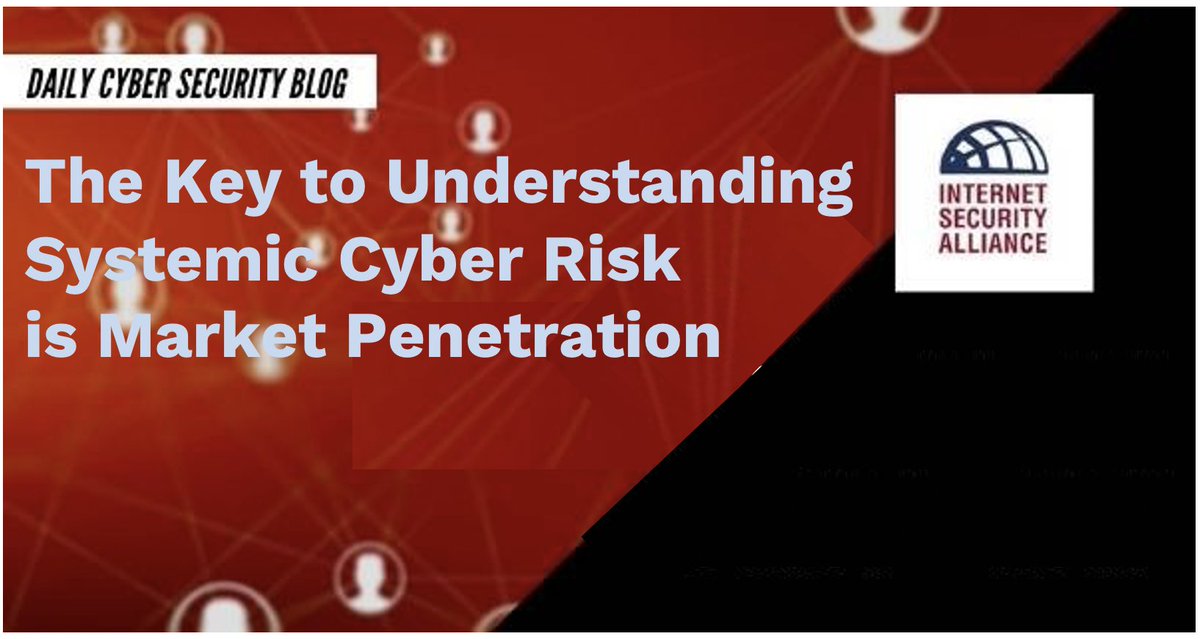 The Key to Understanding Systemic Cyber Risk is Market Penetration:  isalliance.org/the-key-to-und… #CyberSecurity #CyberRisk #MarketPenetration
