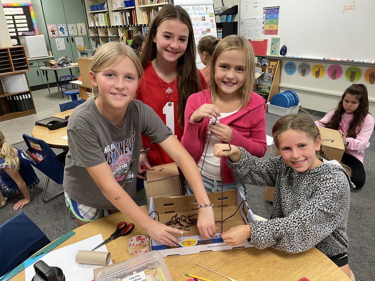 Creating pumpkin elevators with buddies ⁦<a href="/MandyKline234/">Mandy Kline</a>⁩