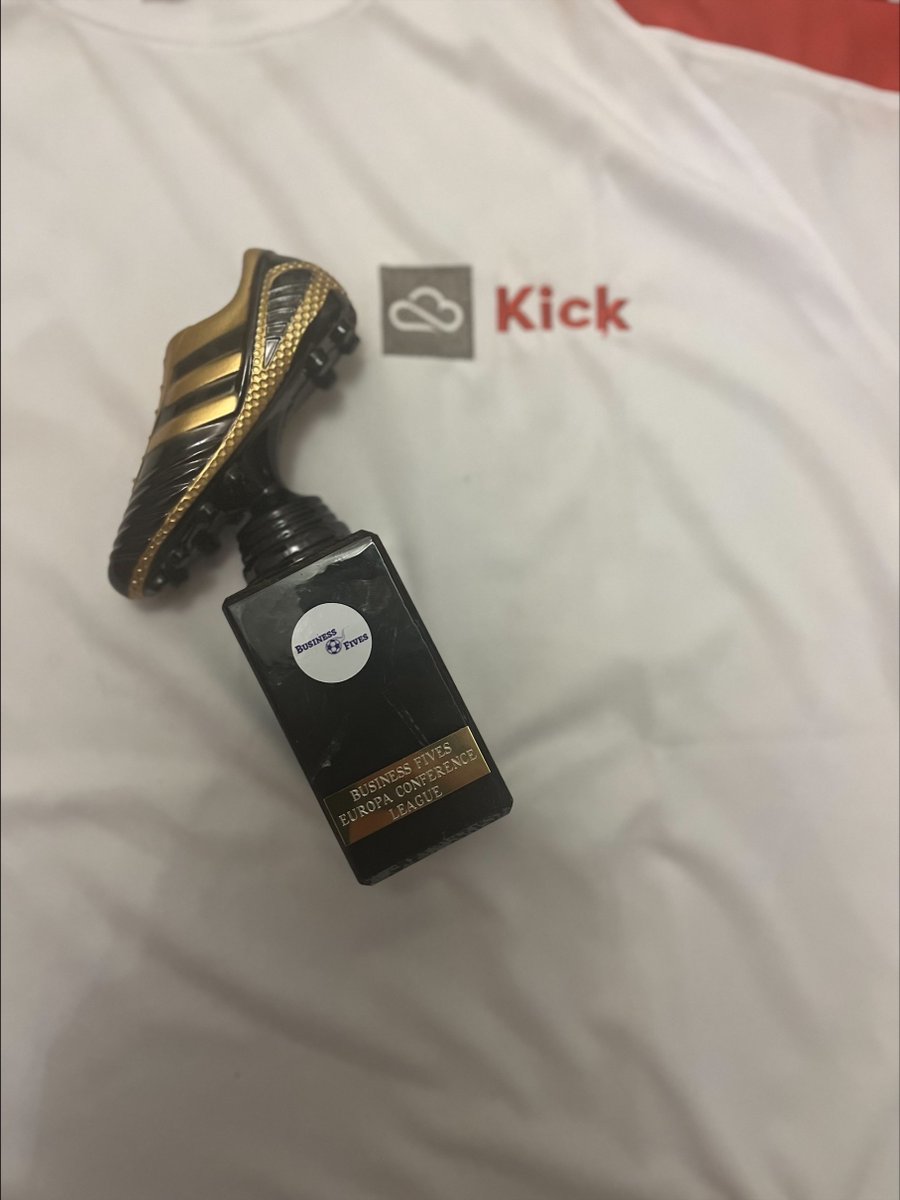 We're going to need a trophy cabinet soon 🏆 Well done to Team Kick for winning the @Businessfives Europa Conference League for the second time! #Biz5s #Football #Charity