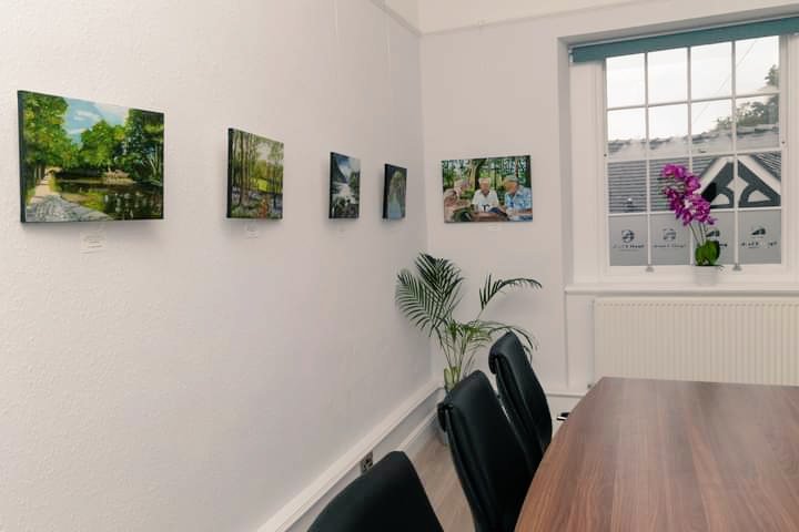SpallClark's tweet photo. We are delighted to be hosting our second exhibition in support of Congleton charity @btrickshaw. Watch out for the announcement of our upcoming exhibition dates! #moresmilespermile #charity #artexhibition #congleton #solicitors https://t.co/siecC9F3Y4