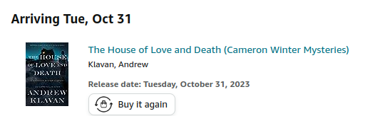FlynnAlexanderr's tweet photo. You know what Tuesday is? Oh yeah its Halloween but more importantly it's next Cameron-Winter-Day by @andrewklavan!
#itsagreatdaytoread https://t.co/CCBVT8t6FL