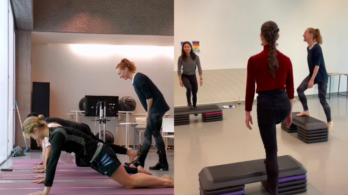 lizbayleyphysio's tweet photo. Administering a press up test &amp; trying out the 112 bpm 3-min step test with @eirinn_sanchez and @Scott__Sinclair at @TrinityLaban today as part of the Performance Optimising Package (POP) - screening for performers - offered by @onedanceuk and @NIDMS_ @TL_Health 💃📊 https://t.co/jIaUL1XMZI