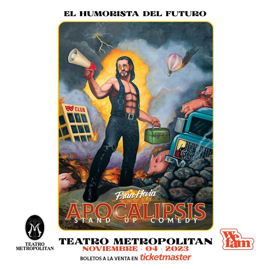 nolimits_mx's tweet photo. 🚨🚨 BOLETOS GRATIS 🚨🚨

Se van unos pases DOBLES para ver al humorista del futuro, Fran Hevia (@fran_hevia) llega con su show "Apocalipsis" al Teatro Metropólitan este 4 de noviembre. 

RT y Fav para concursar. 🔄 https://t.co/98UT1OCGzA