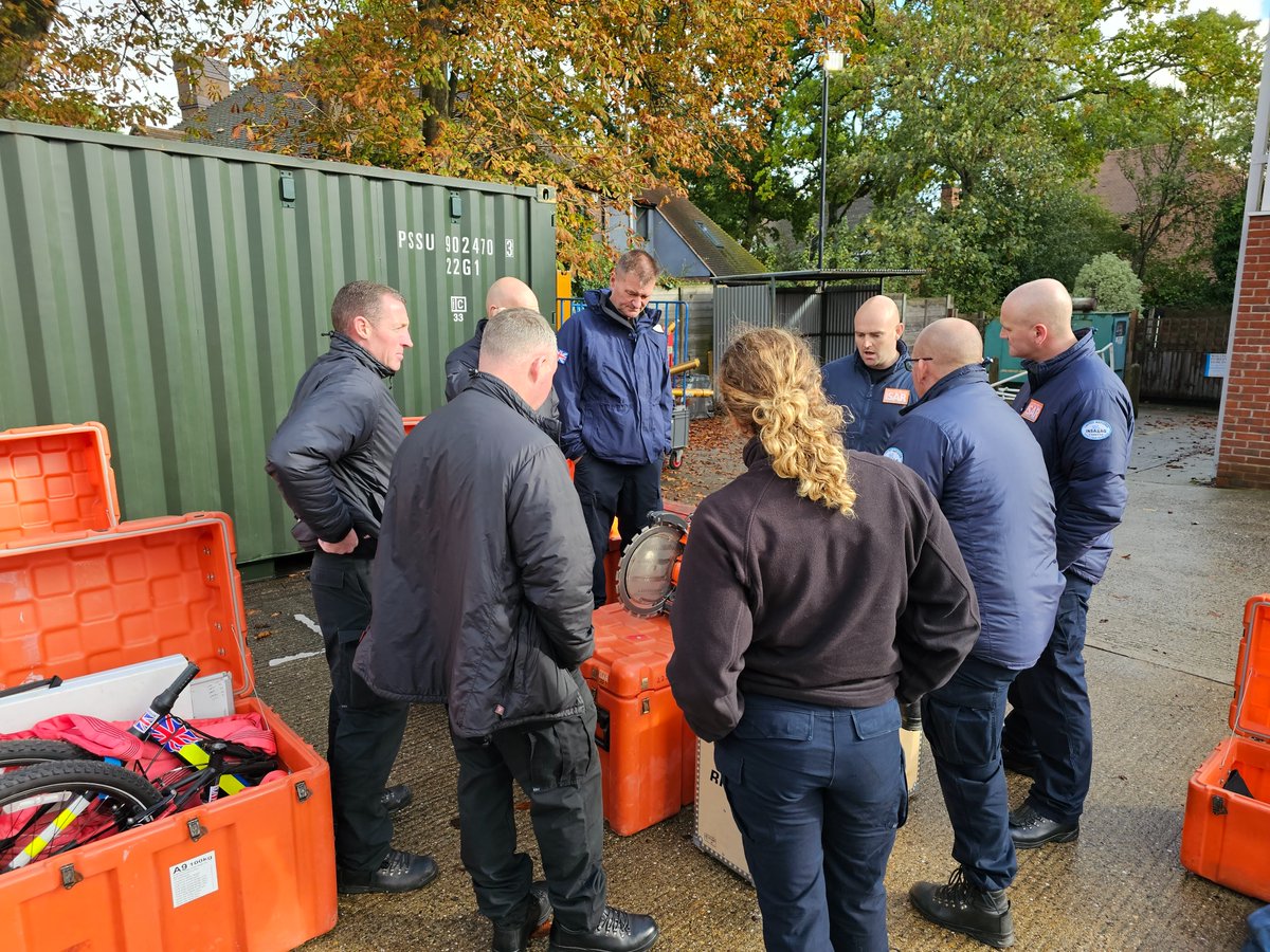 ISAR technicians from Kent and Greater Manchester Fire &amp; Rescue services made their way to London today to get their hands on UKISAR's brand new operational equipment. Another productive day preparing for our reclassification next month. #UKISAR