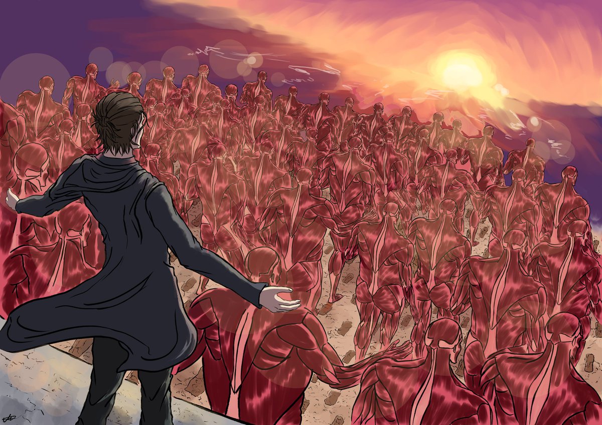 MarcosArt_20's tweet photo. The Rumbling of the Liberty, 
Shingeki no Kyojin Print A3 
#art #artist #print #ShingekiNoKyojin #ErenJaeger #therumbling #animemanga https://t.co/dfAxvUCB72