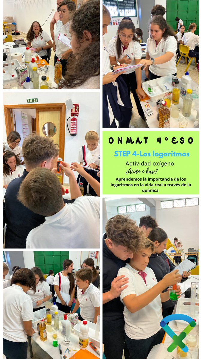 En ONMAT de 4ºESO convertimos la clase de matemáticas en un laboratorio químico por un día.  A través de la actividad de oxígeno:¿ácido o base? , aprendemos la importancia de los logaritmos en la vida real. #onmatrevolucionalasmatemáticas #pasiónporlaciencia <a href="/tekmaneducation/">tekman education</a>