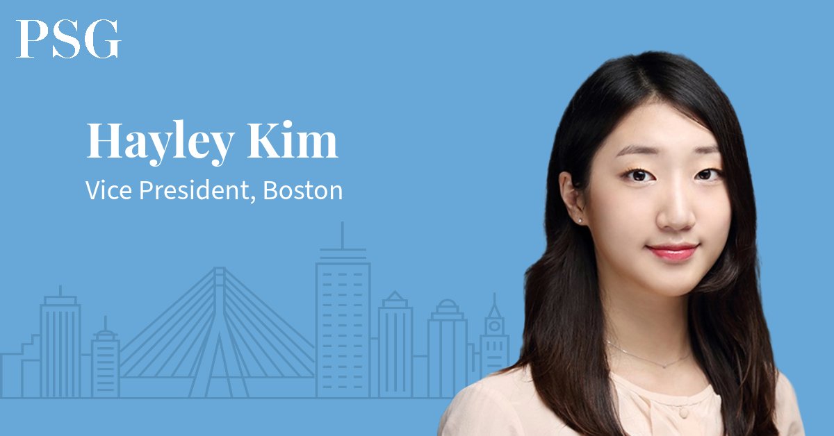 It is a pleasure to welcome SVP and VPs Xiu Li Dong, Antonia Cramer, Eliza Guild and Hayley Kim to the PSG team in our Boston and London offices! We look forward to watching how their knowledge and experience benefit both our PSG team and extended PSG family and partners.