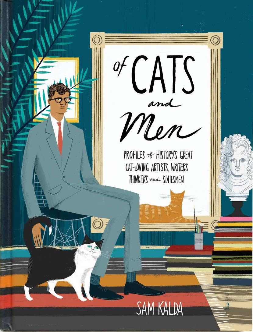 AriBotero's tweet photo. #SamKalda
Sam Kalda, artista audiovisual contemporáneo nos deleita con su libro "Of Cats and men" (2017) (De Gatos y hombres) en el que reivindica el derecho de los hombres a amar a los gatos.
En él retrata a 30 famosos amantes de los gatos dedicándoles una página a cada uno. https://t.co/9sd6UTQi8K