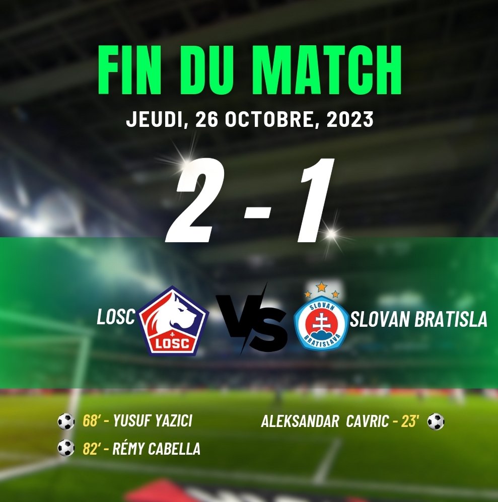 DOGUE_INSIDE's tweet photo. ⏹️ 90' 𝐂'𝐄𝐒𝐓 𝐓𝐄𝐑𝐌𝐈𝐍𝐄
Le LOSC s'impose grâce à un but de Yazici et Cabella ! ❤️
⚜️ 2️⃣ - 1️⃣ 🇸🇰 #LOSCSKSB https://t.co/sTX2wdYXyC