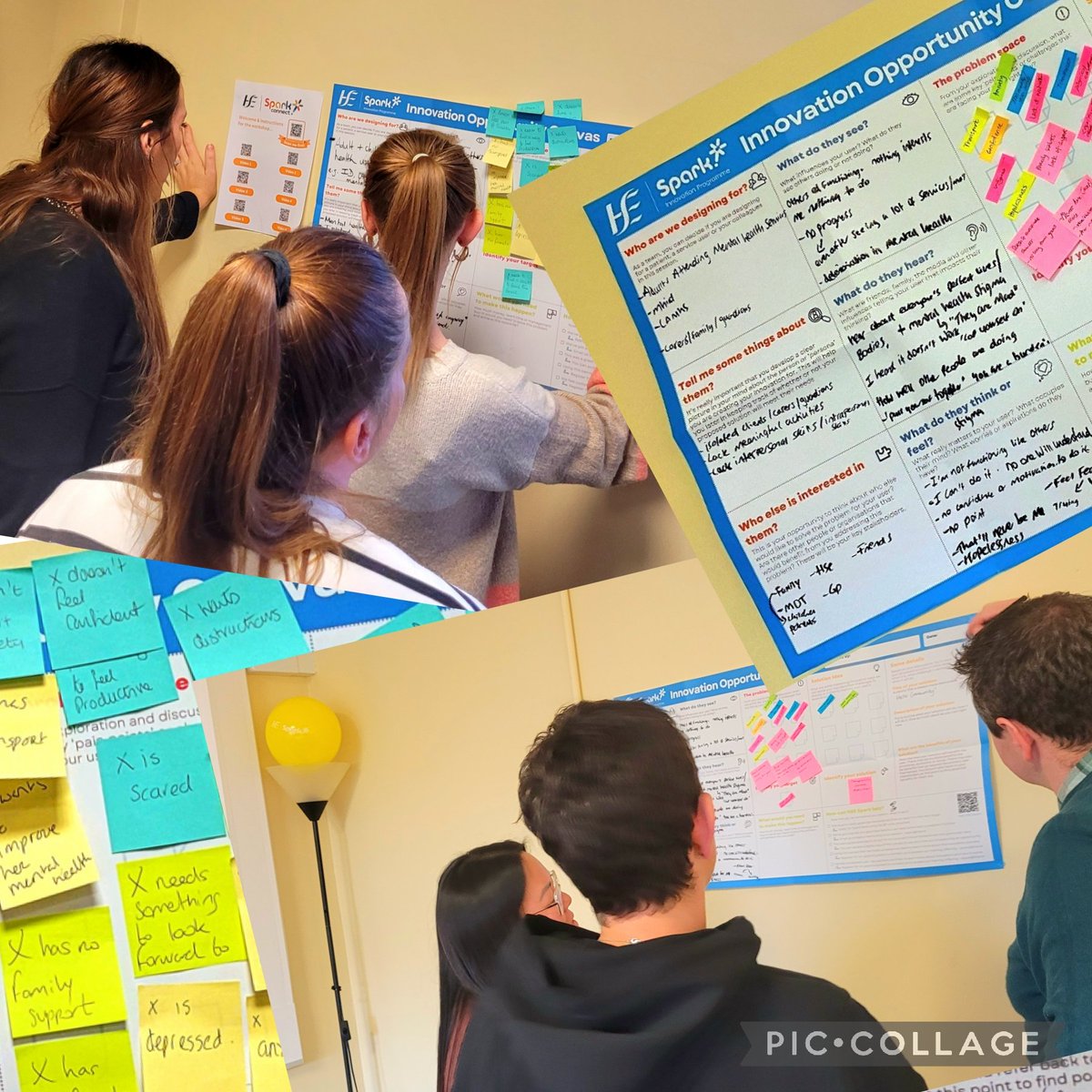 A busy day of creative brainstorming with my OT colleagues as part of our HSE Spark Connect day with @ProgrammeSpark! #SparkConnect