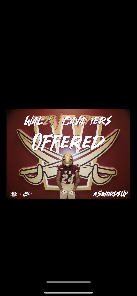 blessed to receive an offer from <a href="/WalshSprintFB/">Walsh Sprint Football</a> !! ⚔️⚔️ <a href="/PrepRedzoneWV/">Prep Redzone West Virginia</a> <a href="/OhioValleyPreps/">Ohio Valley Preps</a> @CoachGordon0 @NE_Ok_HS_Sports