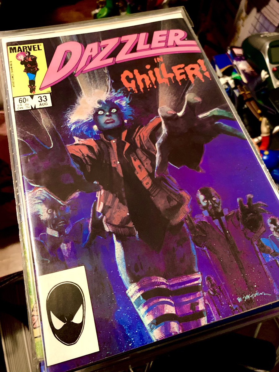One of my favorite #dazzler covers ever… not to mention its also a @billsienkiewiczart cover art #fuego S/O to @taylorswift can’t wait to see her do what she’s does best… #perform 
DAZZLER #33 Michael Jackson THRILLER Lingard 1984 Classic Sienkiewicz #thriller #homage
Doggy