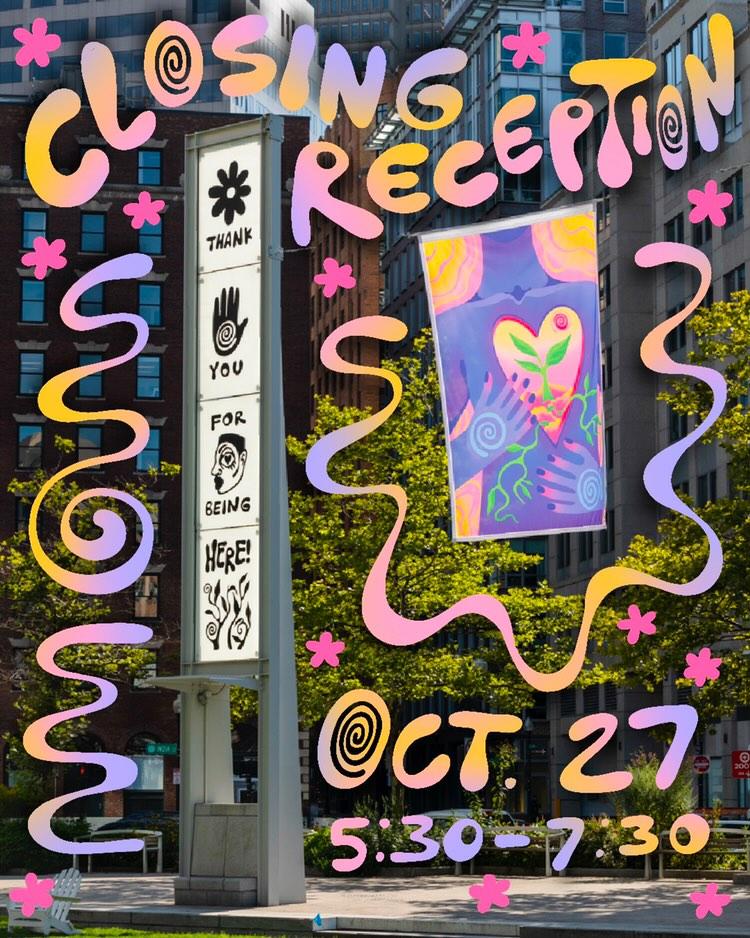 Tomorrow! Don't forget about our closing event for Mithsuca Berry’s Where the Land and Our Bodies Intersect. Enjoy a sound healing from <a href="/MarleneBoyette/">MARLENE B.</a>, music from DJ Rayvino, local artisan vendors, and food from <a href="/FFGeneration/">FreshFoodGeneration</a>. 

Details:
shorturl.at/gxBRX