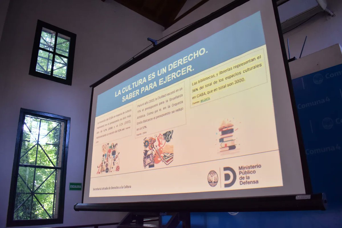 bacomuna4's tweet photo. 🎭 🗣 Ayer compartimos una Charla sobre Derechos Culturales junto al @MPDefensaCABA y espacios culturales de la Comuna, para conocer herramientas del que hacer en la defensa de los derechos culturales.
#ParticipaciónCiudadana
#Cultura
#ComunaPresente https://t.co/uKgEwfheAH