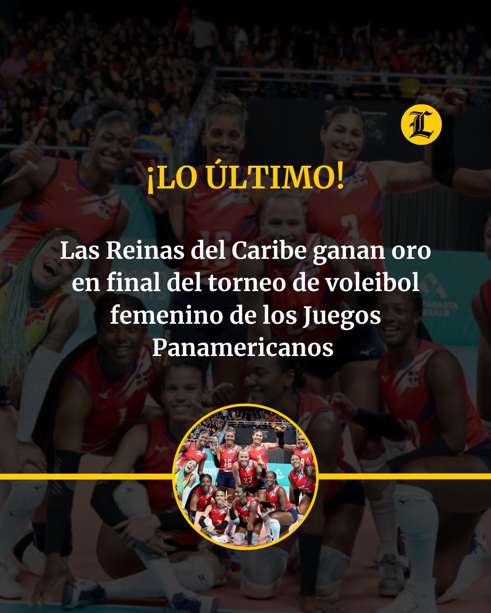 ¡GANAMOS EL ORO! 🥇🥇🥇 🇩🇴🇩🇴🇩🇴 🏐🏐🏐

Las Reinas del Caribe vencen a Brasil y ganan oro en final del torneo de voleibol femenino de los Juegos Panamericanos 

 República Dominicana ganó 3 -0 a Brasil 

 #OrgulloDominicano #JuegosPanamericanos #Voleibol #ReinaDelCaribe…