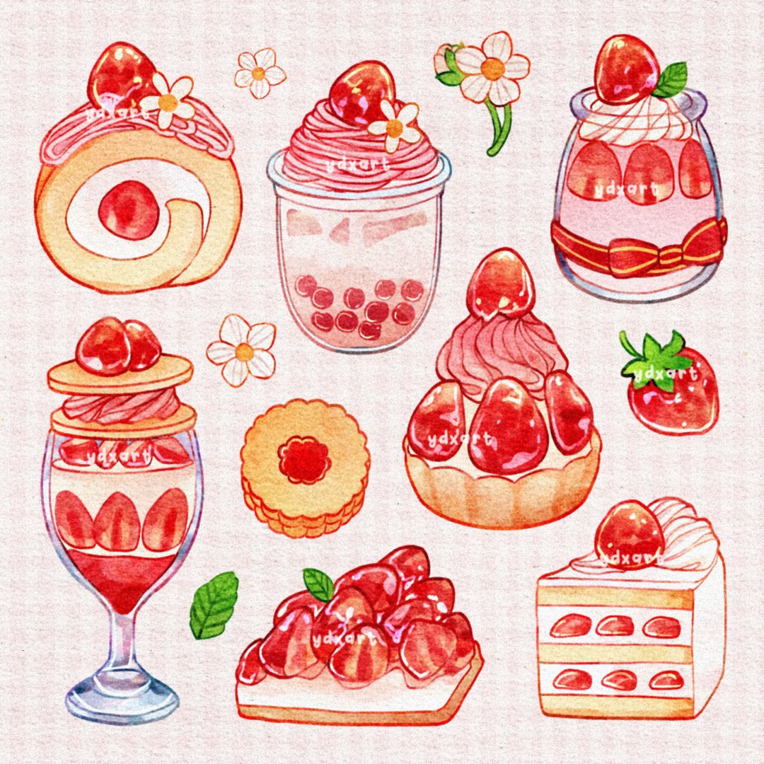 ydxart's tweet image. Strawberries 🍓