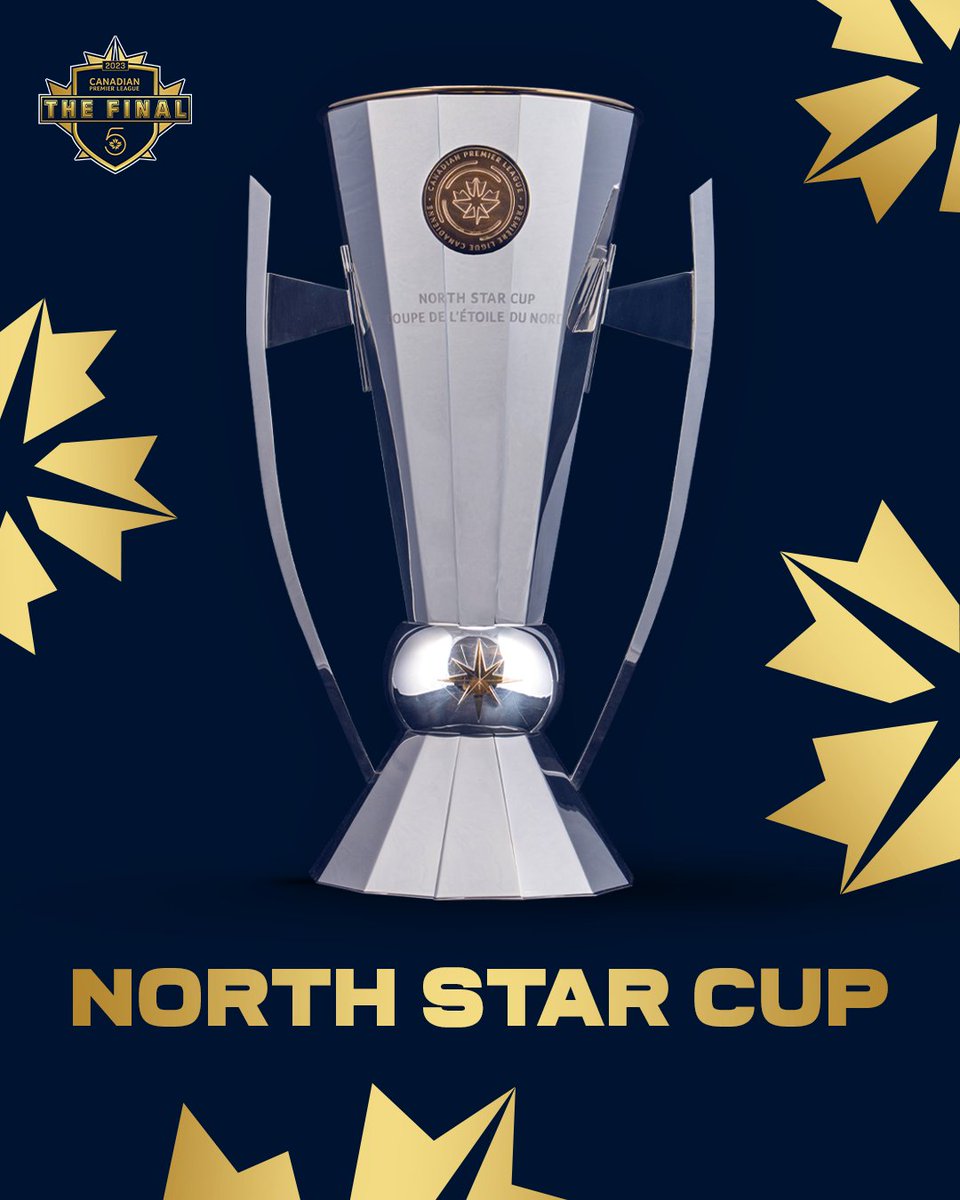 CPLsoccer's tweet photo. It's here and it's beautiful 🤩

Introducing the North Star Cup: https://t.co/xU3wFdSPnj

#CanPL https://t.co/DWoGC4EoDg