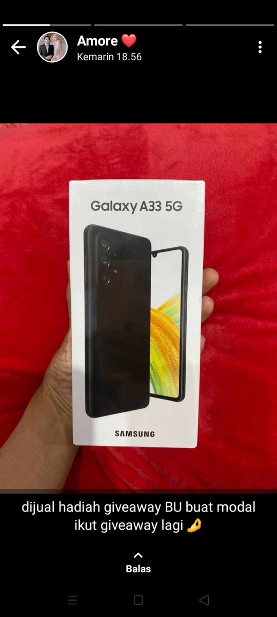 LambangN's tweet photo. @JanganGoyah Nderek iklan mas tito, dijual :
1. Hp Samsung A04 
2. Hp Samsung A33 5G
3. Air Purifier Sharp FP-F30Y-H
Semua kondisi new harga PM nego smpai pol jadi, Cp 085800000725. https://t.co/j1IjJieJV1