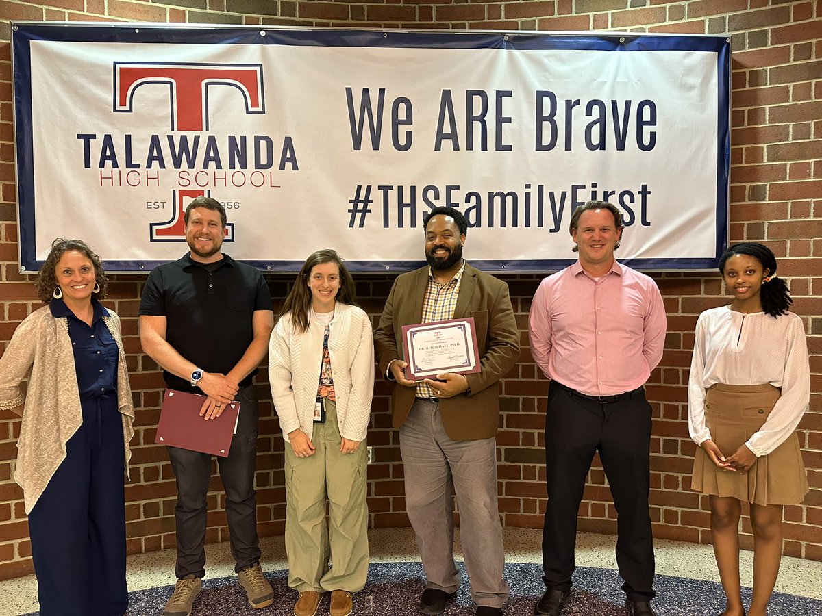 talawanda's tweet photo. Thank you &amp; Congratulations to Dr. Ritch Hall &amp; Dr. Bryan Hornfeck for their dedication to and support of TSD students by providing important services.  The district recognized them this evening at a BOE meeting. https://t.co/AyZhxeYgS8