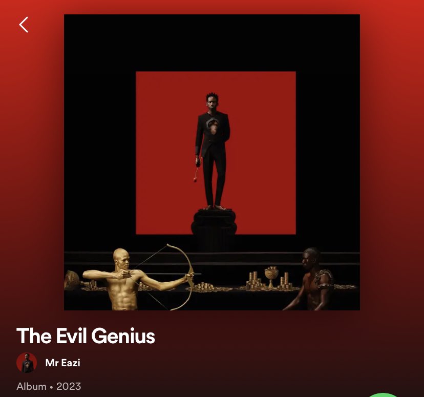 Mr Eazi unveils exceptional album cover for his album, 'The Evil