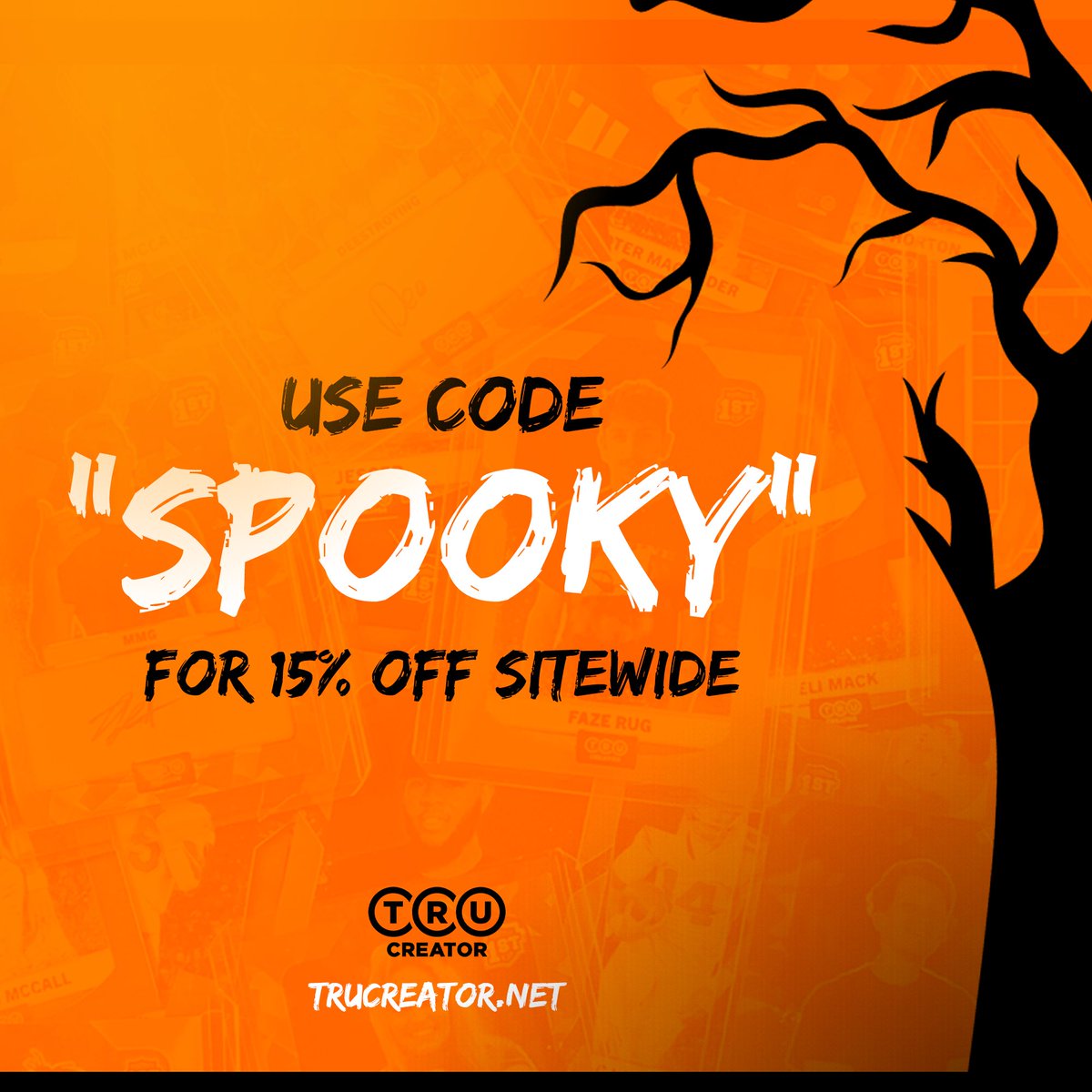 No tricks, just treats - use code “SPOOKY” to save 15% off your next order! 🎃 Offer ends on 11/1 - shop now at TruCreator.net ✅ #TruCreator