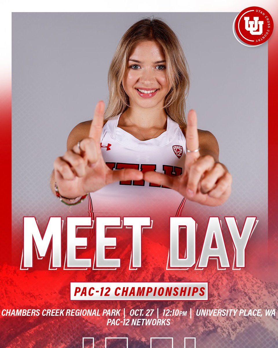 UtahTrackXC's tweet photo. 𝗜𝗧'𝗦 𝗧𝗛𝗘 𝗣𝗔𝗖-𝟭𝟮 𝗖𝗛𝗔𝗠𝗣𝗜𝗢𝗡𝗦𝗛𝗜𝗣𝗦‼️

📍 Chambers Creek Regional Park
🕰️ 12:10pm (MT) / 11:10am (PT)
📺 @Pac12Network
🎙️ Jim Watson &amp; Tom Feuer
📲 https://t.co/cJglVGvbth
⏱️ https://t.co/Hfic90c5Ls
📝 https://t.co/ucCw263Fac

#GoUtes | #UtahTFXC | #Pac12XC https://t.co/RnVkmC0YsY