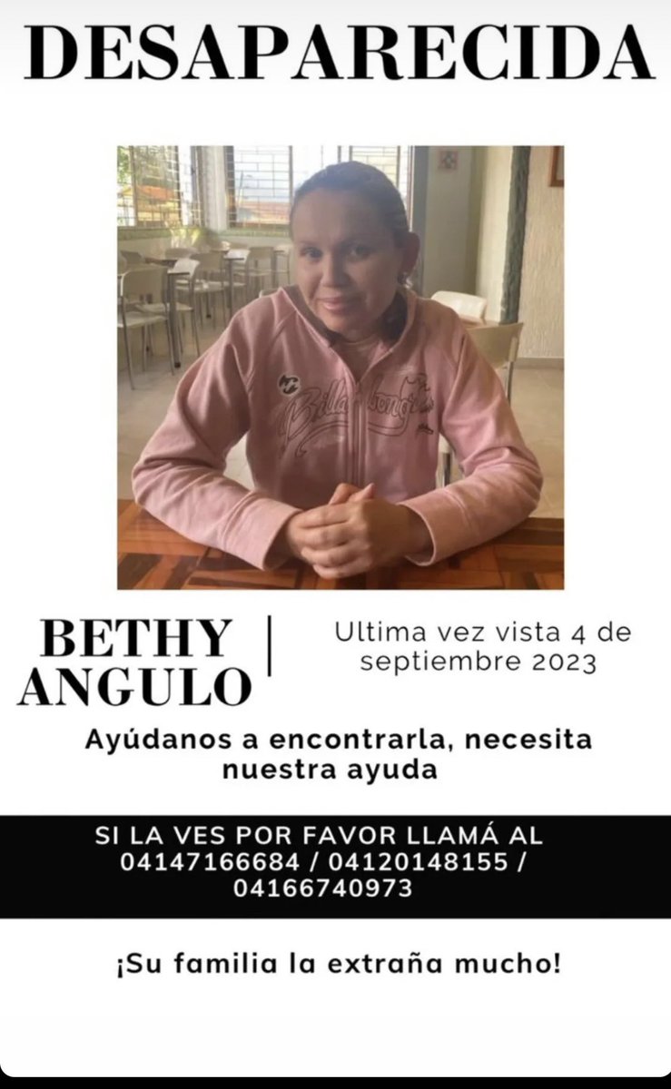 genebriela's tweet photo. #cicpcbuscamosabethyangulo #buscarhastaencontrarlas #buscamosabethyangulo
#fiscaliacasobethyangulo https://t.co/84zoLTKfO0