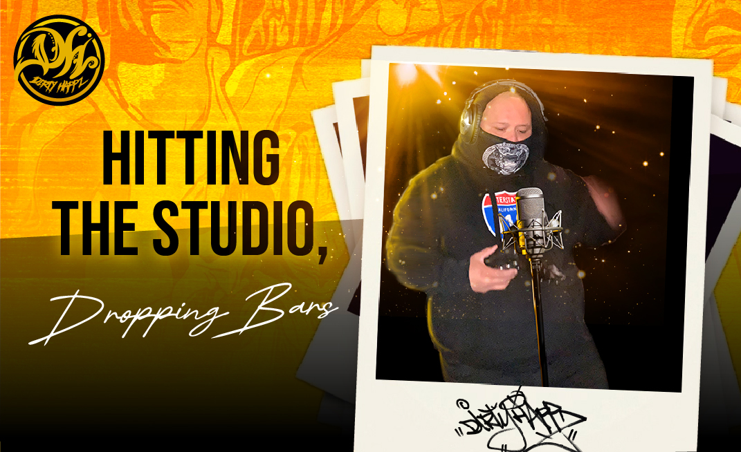 Hitting the studio, dropping bars. The story continues. 🎙️🔥 #DirtyHappz #UndergroundHipHop #StudioLife #NewMusicAlert #HipHopJourney
