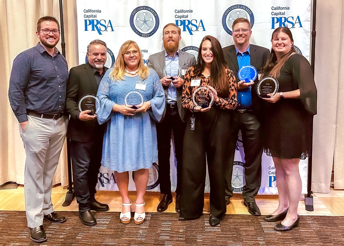 PlacerCA's tweet photo. Proud and thrilled to be recognized by @PRSASacramento for our work to keep residents informed! Check out our award winners: https://t.co/EgsTIjv0Ws #PRSAInfluence #PRSASac https://t.co/yG9nHa9Yyn