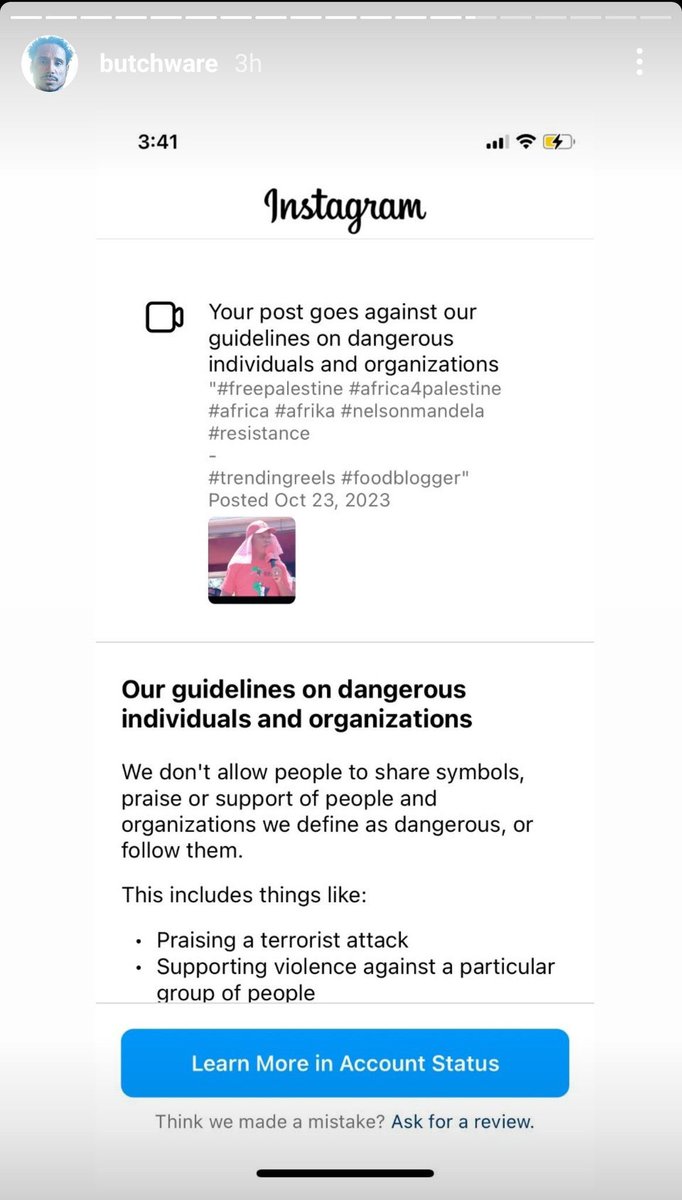 MrAndyNgo's tweet photo. .@ucsantabarbara black Islamic studies professor Bilal/Butch Ware posted a video on Instagram of his idol Julius Malema praising Hamas and encouraging them to kill more people. The video is so extreme that IG removed it, angering the professor. Malema is the leader of the far-left South African party, Economic Freedom Fighters.