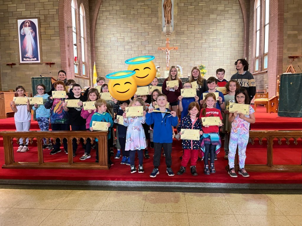 Indigenous students at St John gathered for their first lunch club today with storyteller Anne Taylor.  Students were also recognized for demonstrating the Fruit of the Holy Spirit of Charity at mass today. <a href="/JulieA_Selby/">Julie Selby</a> #pvncinspires