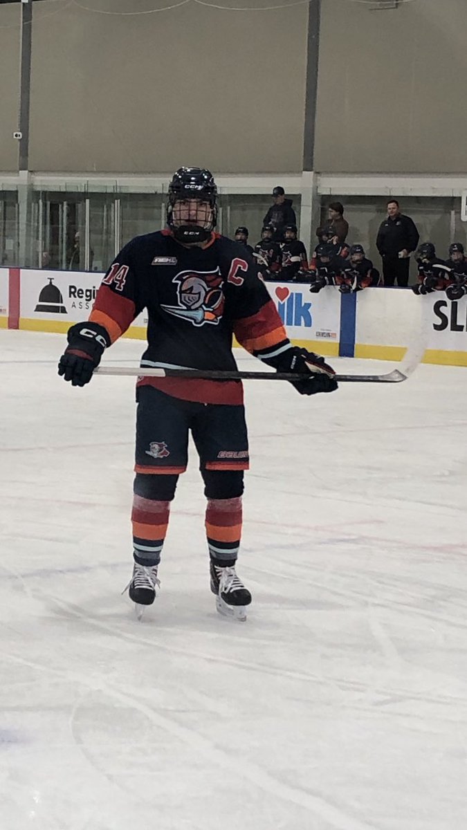 Proud parent moment as Cohen was named captain a coupe weeks ago! <a href="/U15AAALancers/">Lloydminster U15 AAA Lancers</a> <a href="/aehl/">Elmira</a>