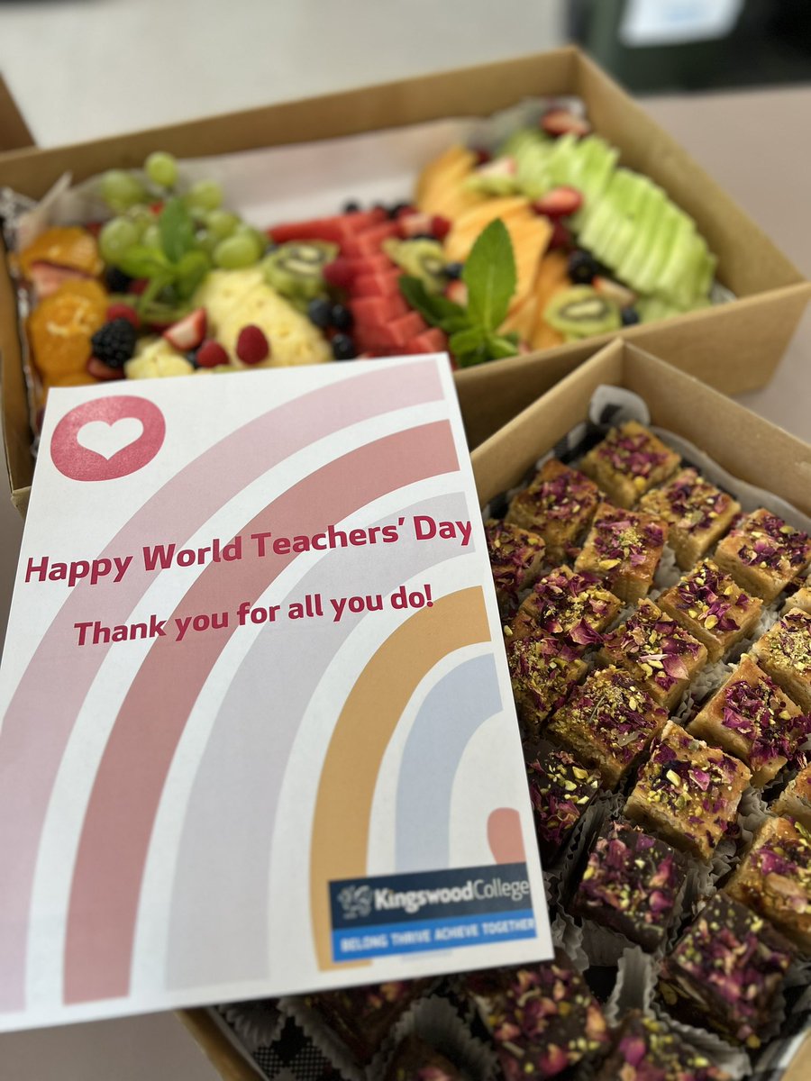 Happy World Teachers’ Day! A big thank you to all our amazing staff for everything you do for our students, families and community. ❤️#wtd #belong #together