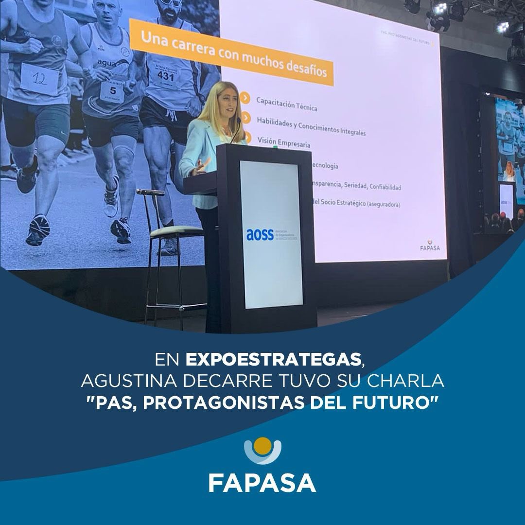 FAPASAOFICIAL's tweet photo. 💬En Expoestrategas, Agustina Decarre tuvo su charla "PAS, Protagonistas del Futuro", donde detalló los principales retos para la actividad, destacando cómo los Productores de Seguros vienen ganando participación dentro de los canales de venta.

#FAPASAFEDERAL #PAS #seguros https://t.co/NKjoZgtx6d