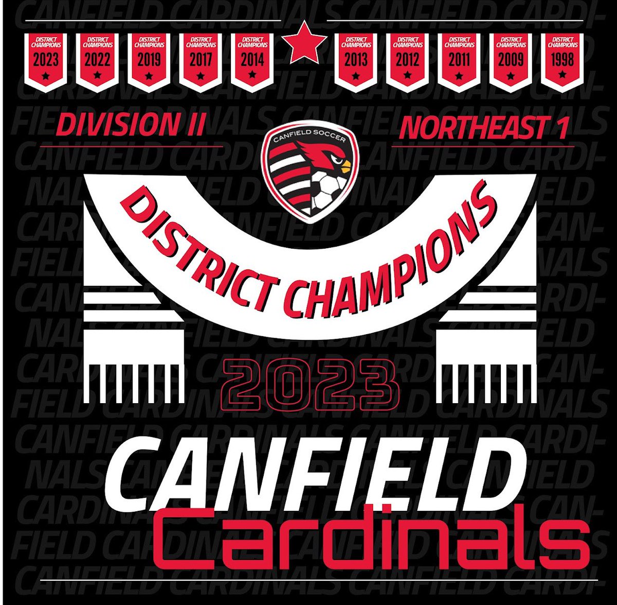 steelvalleySVS's tweet photo. Congratulations to @CanfieldSoccer for winning their 10th District Championship in school history. The only undefeated one and they aren’t finished yet. #steelvalleysvs #ohio #highschool #soccer ⚽️🏆 https://t.co/yBfm9rU2oX