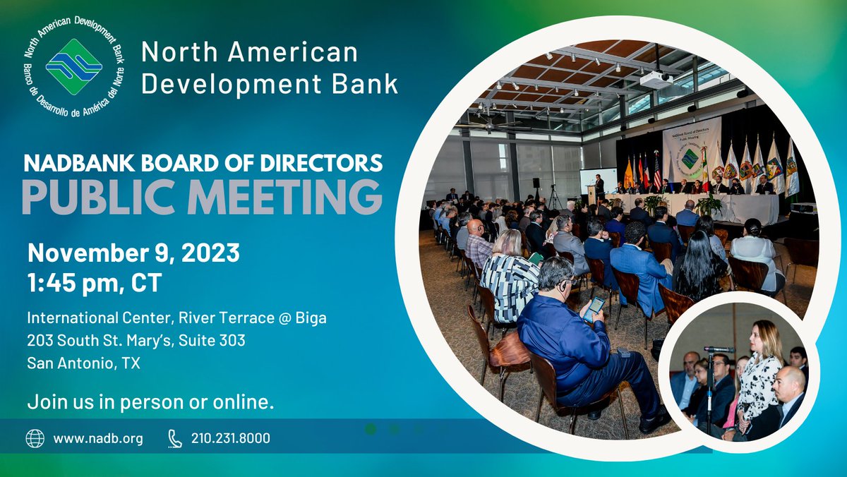 NADB_BDAN's tweet photo. You are welcome to join us in person or online for the semi-annual Public Meeting of our Board of Directors on November 9, 2023. Register here: https://t.co/O5LuIqRBI2 https://t.co/lHiPFQiI2M