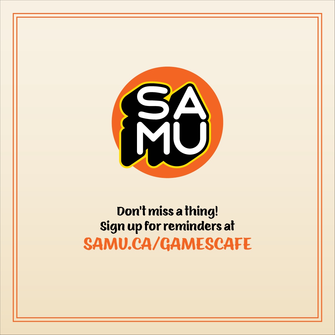 SAMacEwan's tweet photo. GAMES CAFE 

Pull up a seat and get your game on! We're bringing some all-time classics, including UNO, Twister, Scrabble, Chess and many more. Plus, there will be FREE SNACKS and refreshments! 

Check out https://t.co/71DUeTQ7j6 to find out more!

#samacewan #students #games https://t.co/7xIjEp85QK