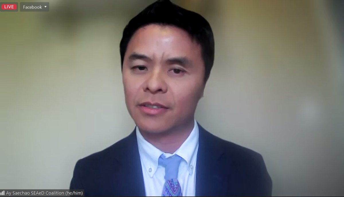 SEARAC's tweet image. “As an Iu-Mienh American, data equity means that the stories and lived experiences of my family and my community count,” stated Ay Saechao, co-founder of the Southeast Asian Education (SEAeD) Coalition. #AllStudentsCount #ASCA2023 fb.watch/nWvjv3dPHV/