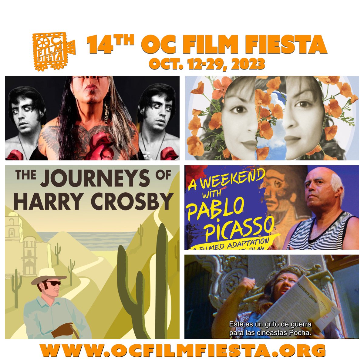 OC FILM FIESTA FINAL WEEKEND! 
ALL OC PREMIERES!

FRI., OCT. 27 - SUN., OCT. 29 @ TVGB, 1666 N Main, Santa Ana

Don’t Miss the Premier Cinematic Celebration of Orange County’s Diversity and Multicultural Heritage! Info at ocfilmfiesta.org