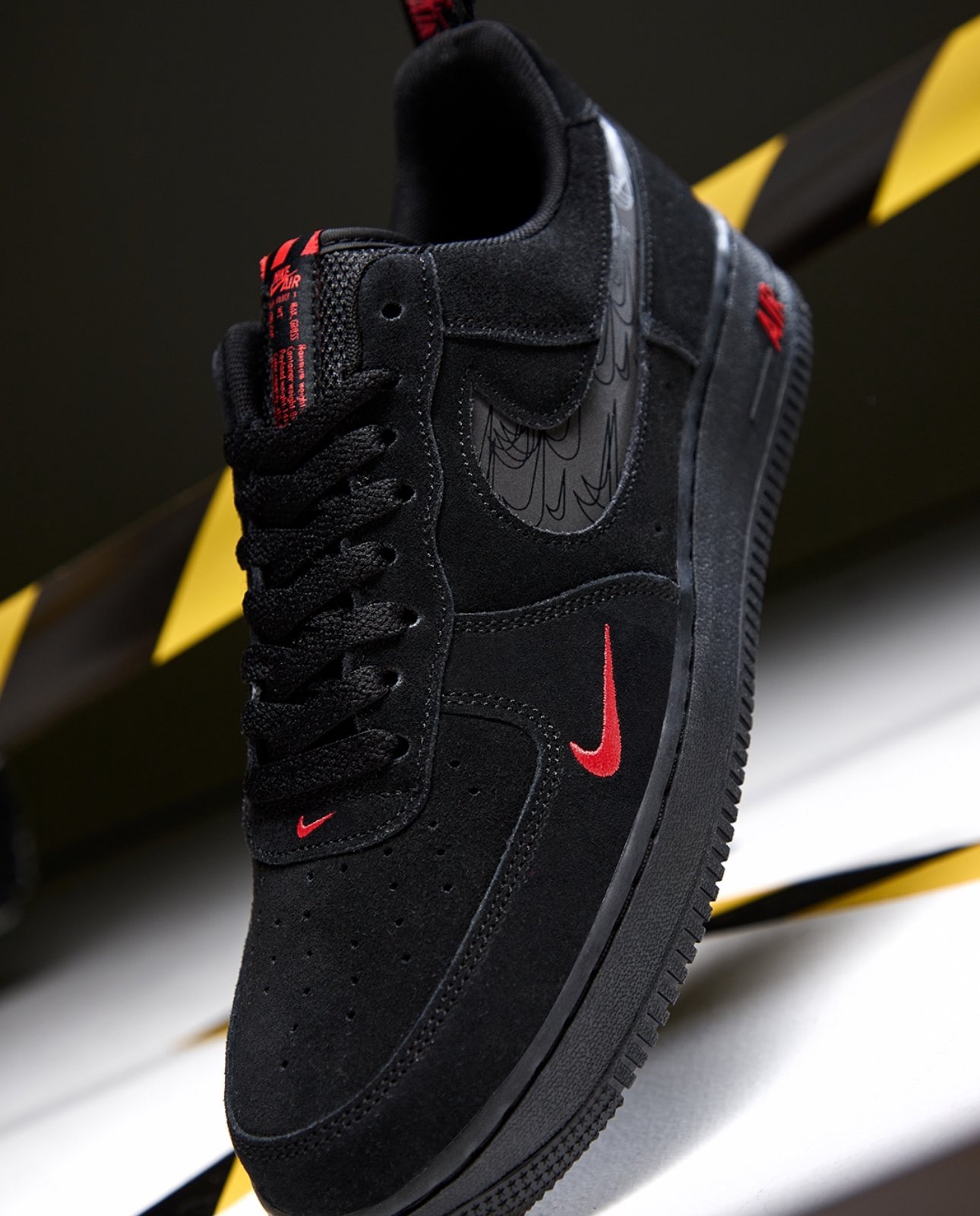 nike air force 1 low lv8 black light crimson