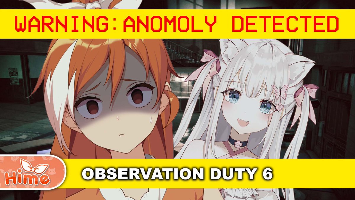HimeVT's tweet photo. Spoopy month continues with spoopy spot the difference 👻 Luckily I have very cute neko girl @sakiomii joining me for emotional support 🤍 Starting now!
【I'm On Observation Duty 6】
📝 HELP US FIND ANOMALIES (ft. Saki)
🔗 https://t.co/yiHVW7b9rx
🎨 #DrawHime https://t.co/GXQ1uq9chp