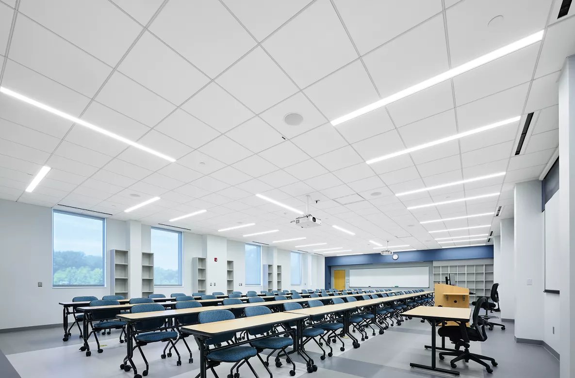 Ultima ceiling panels are the ultimate solution for acoustics and sustainability. See inside of @CSMheadlines-Center for Health Sciences' building for the latest install. ow.ly/52TO50Q0hgn