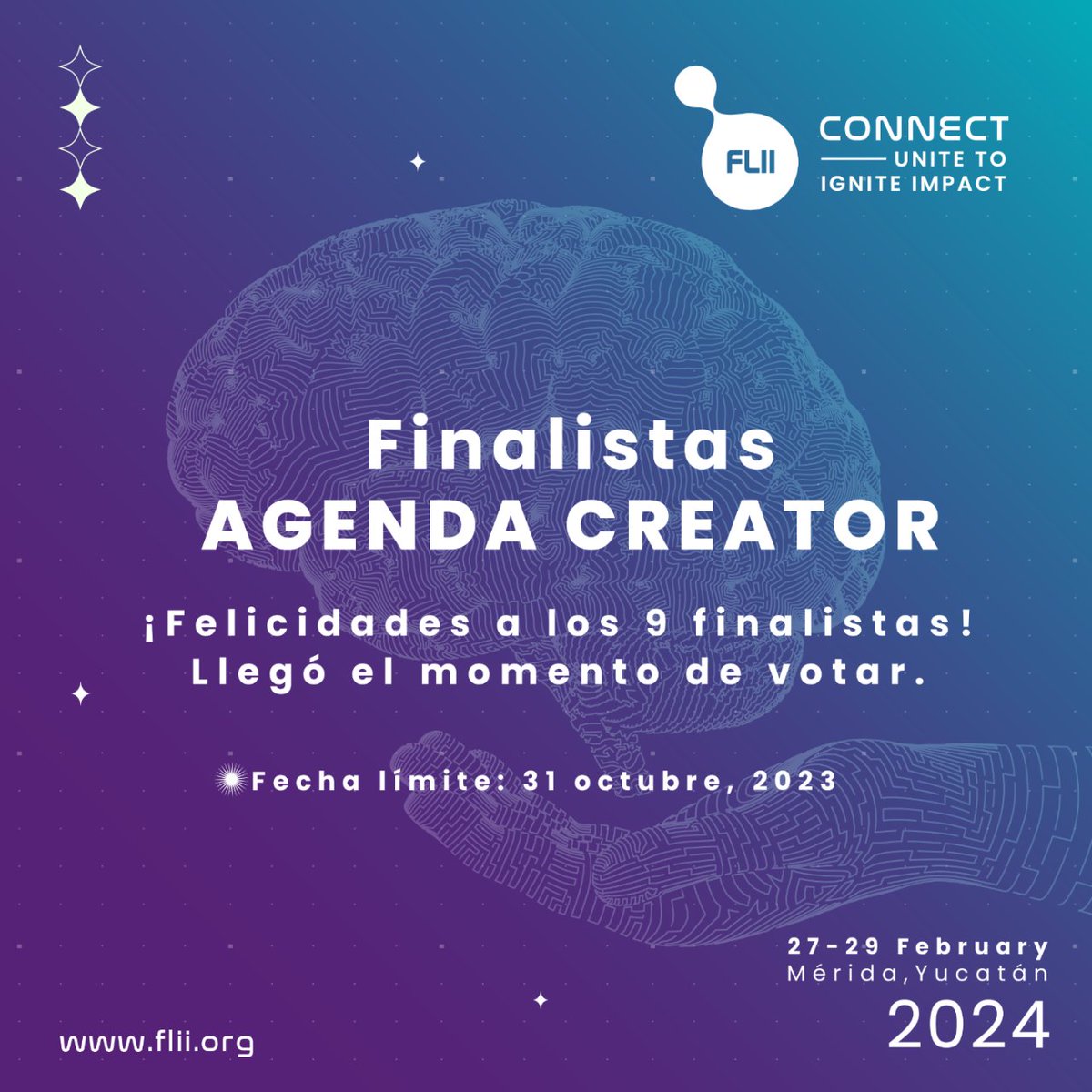 FLII_latam's tweet photo. #FLIIConnect ¡Es momento de votar por tus talleres favoritos! 💥 Llegamos a la última etapa del #AgendaCreator y ya tenemos las 9 propuestas finalistas🤩.  Los 3 talleres con más votos formarán parte de la agenda de #FLII2024 👉https://t.co/9o2rGwSRvX https://t.co/PpP11mXF7v
