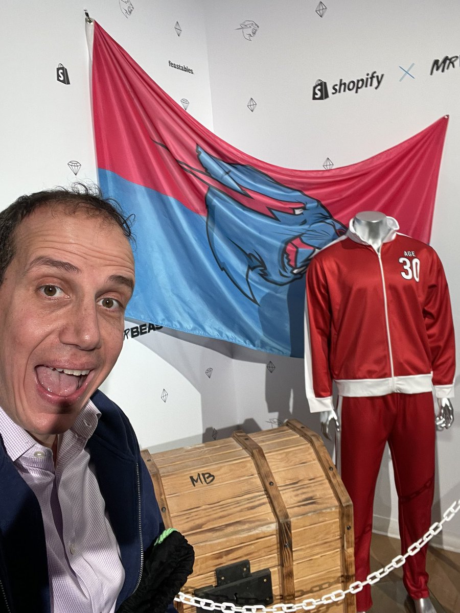 MattBalaban's tweet photo. Thanks @Feastables! So much fun at the #heist . Awesome memorabilia! #feastables cc @MrBeast https://t.co/b03N4twXP1