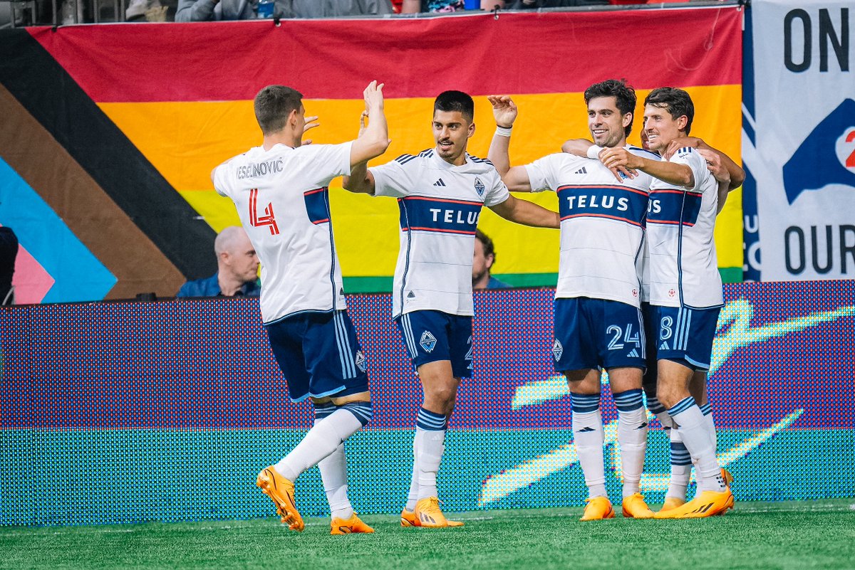 ⚽ The 2023 MLS Cup Playoffs are officially underway, and guess who's standing proudly by <a href="/WhitecapsFC/">Vancouver Whitecaps FC</a> as their premier partner? That's right, it's TELUS! 🙌

Join us in spreading the excitement and cheering on the Whitecaps!  💜  #WhitecapsFC #PremierPartner #TeamTELUS