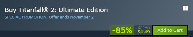 Titanfall 2 has gone on sale again right before its 7th anniversary. 

Commence the schizo theories:

(also pls buy and try out this amazing FPS)